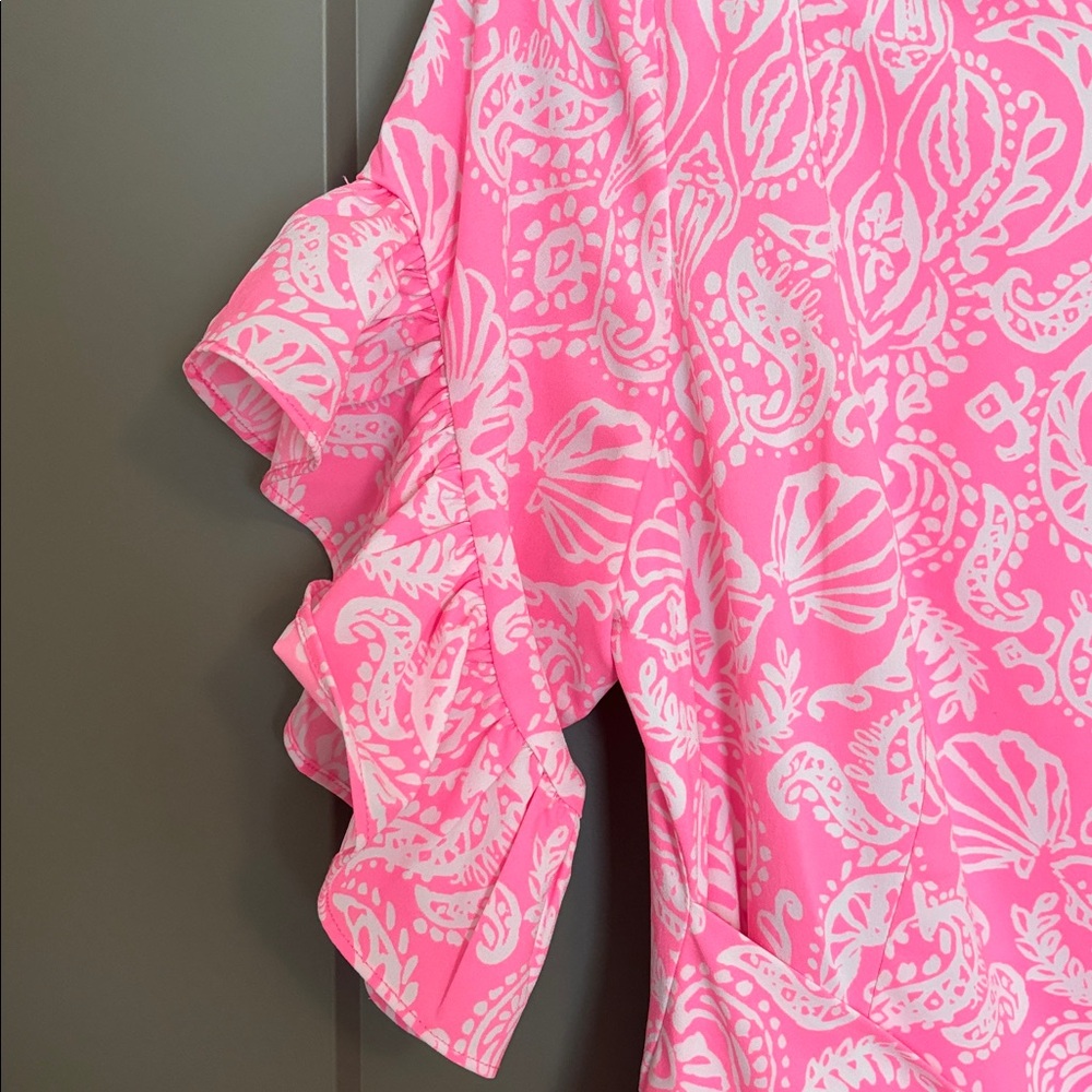 Lilly Pulitzer Pink and White Mini Dress - Picture 3 of 7
